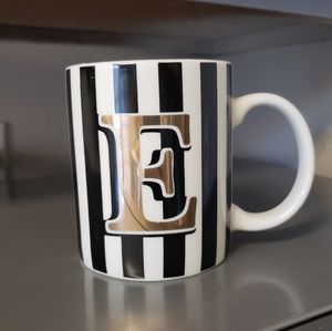 Striped Monogram E Mug - Ashland Spring Home & Work Collection